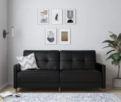 Ameriwood Avianna Faux Leather Coil Futon -Furniture Specialty Shop 810405140 5 1