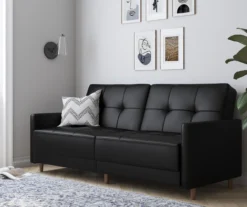 Ameriwood Avianna Faux Leather Coil Futon -Furniture Specialty Shop 810405140 6 1