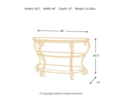 Nestor Brown Console Table -Furniture Specialty Shop 810408930 4
