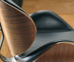 Bellatier Black & Brown Contoured Adjustable Height Barstool -Furniture Specialty Shop 810409018 2