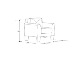 Hayward Upholstered Accent Chair -Furniture Specialty Shop 810413820 11