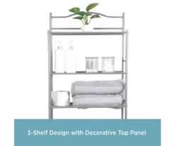 Polished Pewter Over-the-Toilet Space Saver 9 Polished Pewter Over-the-Toilet Space Saver -Furniture Specialty Shop 810418048 A0 3