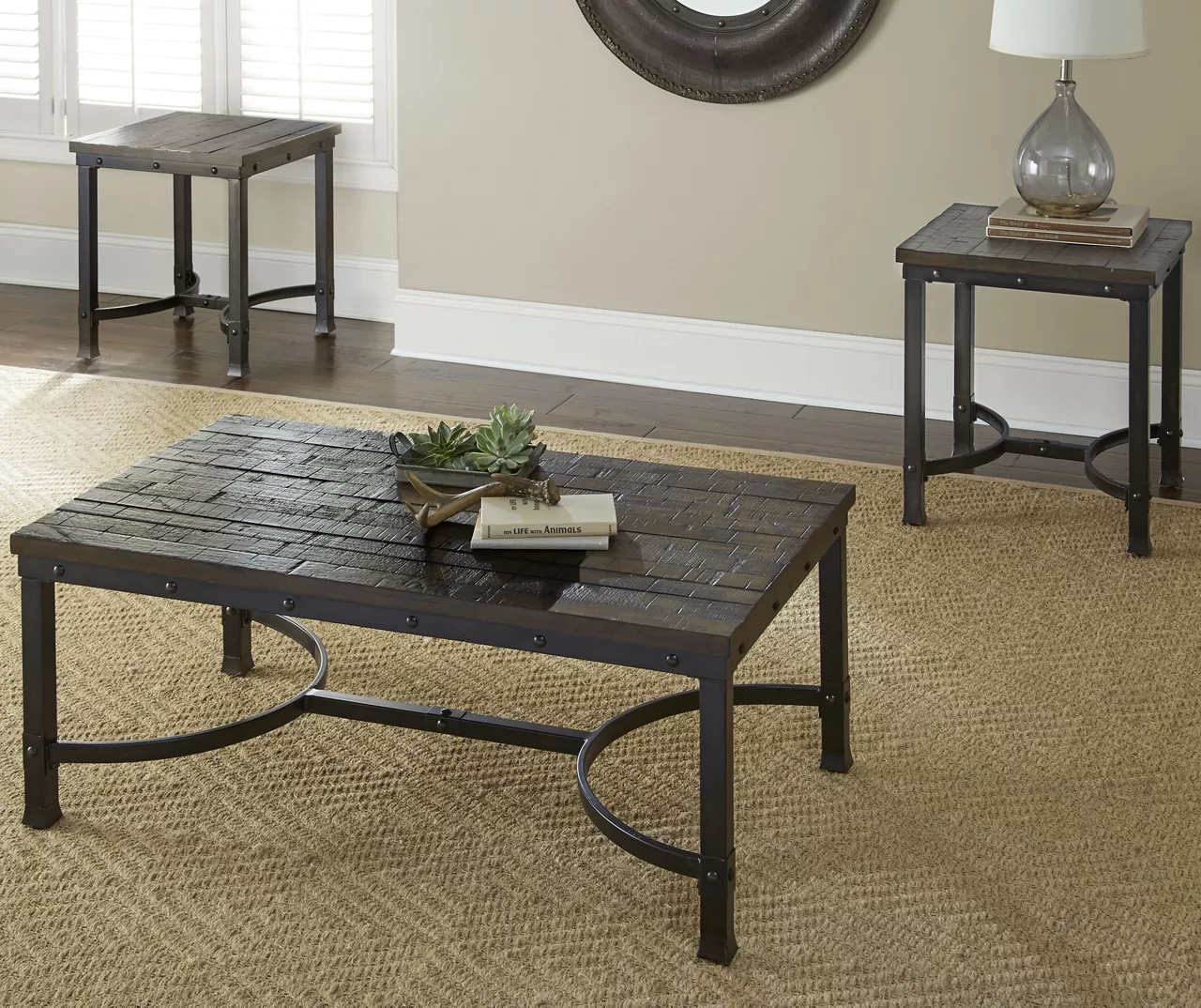Ambrose Rustic Charcoal End Table 7 Ambrose Rustic Charcoal End Table - Image 5