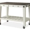 Cayla Two-Tone Rolling Kitchen Cart -Furniture Specialty Shop 810423038 3