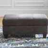 Navigation Gray Storage Ottoman 1 Navigation Gray Storage Ottoman -Furniture Specialty Shop 810430013 5