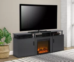 63" Gray Electric Fireplace Console 8 63" Gray Electric Fireplace Console -Furniture Specialty Shop 810434050 1