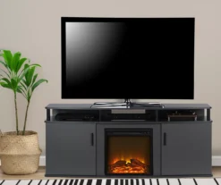 63" Gray Electric Fireplace Console 9 63" Gray Electric Fireplace Console -Furniture Specialty Shop 810434050 2