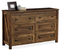 Century Lane Rustic Brown 6-Drawer Dresser -Furniture Specialty Shop 810434140 2