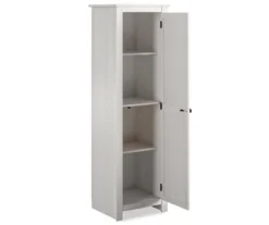 Lincoln Magnolia Oak White Single Door Kitchen Pantry -Furniture Specialty Shop 810447463 1