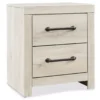 Cambeck Whitewash 2-Drawer Nightstand -Furniture Specialty Shop 810458216 2