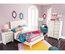 Paxberry Whitewash Carved Medallion Full Headboard -Furniture Specialty Shop 810458221 3 1