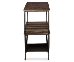 Lamoney Gray, White & Brown Slat Console Table 10 Lamoney Gray, White & Brown Slat Console Table -Furniture Specialty Shop 810458257 3