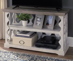 Havalance Gray & White Two-Tone Console Table 10 Havalance Gray & White Two-Tone Console Table -Furniture Specialty Shop 810458281 1