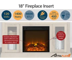 47" Grandcastle Espresso Electric Fireplace Console -Furniture Specialty Shop 810464966 A0 4