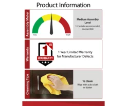 47" Grandcastle Espresso Electric Fireplace Console -Furniture Specialty Shop 810464966 A0 6