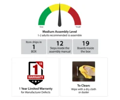 Lancaster White Shutter TV Stand -Furniture Specialty Shop 810464994 6