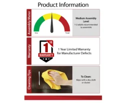 Ameriwood 47" Grandcastle Electric Fireplace Console -Furniture Specialty Shop 810464998 6