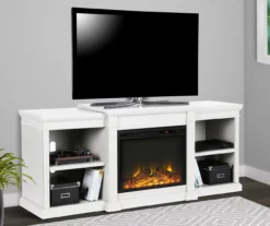 65" Wilton White Electric Fireplace Console -Furniture Specialty Shop 810464999 1