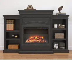 69" Shoreleaf Black Mantel Electric Fireplace -Furniture Specialty Shop 810465004 1