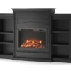 69" Shoreleaf Black Mantel Electric Fireplace -Furniture Specialty Shop 810465004 4