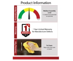 Ameriwood 47" Grandcastle Electric Fireplace Console -Furniture Specialty Shop 810465005 6