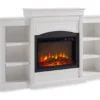 69" Shoreleaf White Mantel Electric Fireplace -Furniture Specialty Shop 810465035 5