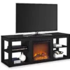 59" Roxbury Black Electric Fireplace Console -Furniture Specialty Shop 810465038 2