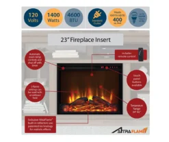 47" Flaxton Espresso Corner Electric Fireplace Console -Furniture Specialty Shop 810465039 6