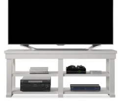 Stockton White TV Stand -Furniture Specialty Shop 810465101 2