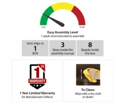 Stockton White TV Stand -Furniture Specialty Shop 810465101 5