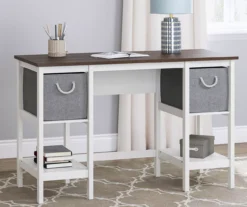 Desk With Fabric Drawers -Furniture Specialty Shop 810465622