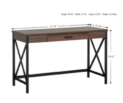 Dark Walnut Writing Desk -Furniture Specialty Shop 810466872 A7