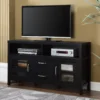 Black 2-Door Media TV Stand -Furniture Specialty Shop 810469708