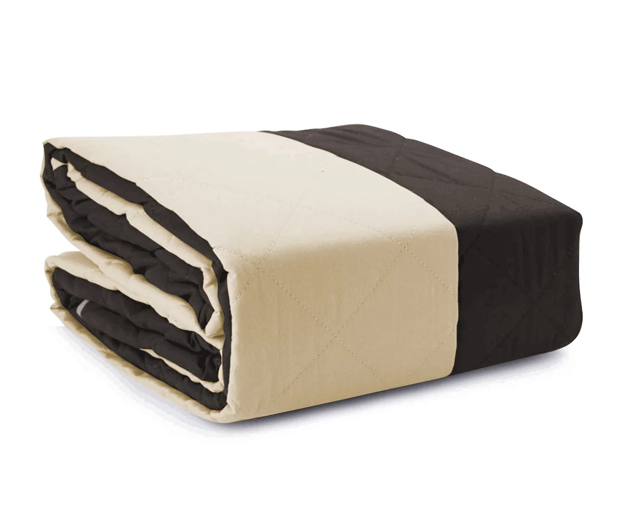 Chocolate & Taupe Microfiber Reversible Loveseat Furniture Protector 4 Chocolate & Taupe Microfiber Reversible Loveseat Furniture Protector - Image 2