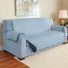 Navy & Light Blue Microfiber Reversible Sofa Furniture Protector