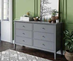 Somerville Gray 6-Drawer Dresser 9 Somerville Gray 6-Drawer Dresser -Furniture Specialty Shop 810498835 4