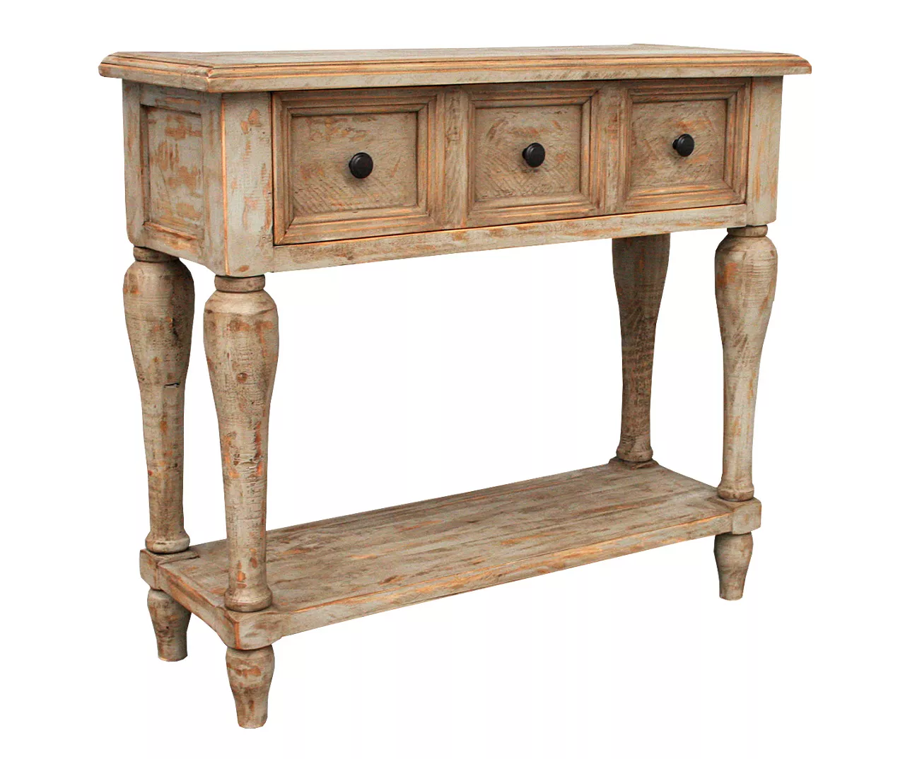 Antiqued Natural Gray Console Table 2 Antiqued Natural Gray Console Table