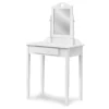 White Wood Vanity With Mirror -Furniture Specialty Shop 810502793 2