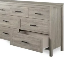 Silverton Oak 7-Drawer Dresser 9 Silverton Oak 7-Drawer Dresser -Furniture Specialty Shop 810504711 3