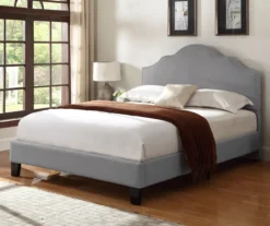 Lombard Light Gray Queen Upholstered Bed -Furniture Specialty Shop 810507931 10