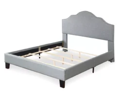 Lombard Light Gray Queen Upholstered Bed -Furniture Specialty Shop 810507931 4