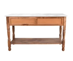Marble & Mango Wood Console Table -Furniture Specialty Shop 810511008 4