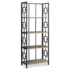 Dark Taupe Square 4-Shelf Open Bookcase -Furniture Specialty Shop 810512901 2