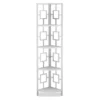 White Square 4-Shelf Corner Bookcase -Furniture Specialty Shop 810512902 2