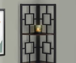 Espresso Square 4-Shelf Corner Bookcase 10 Espresso Square 4-Shelf Corner Bookcase -Furniture Specialty Shop 810512903 4