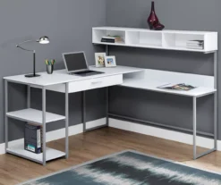 Monarch L-Shaped Corner Desk With Hutch -Furniture Specialty Shop 810512935 1
