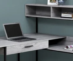 Monarch L-Shaped Corner Desk With Hutch -Furniture Specialty Shop 810512937 4