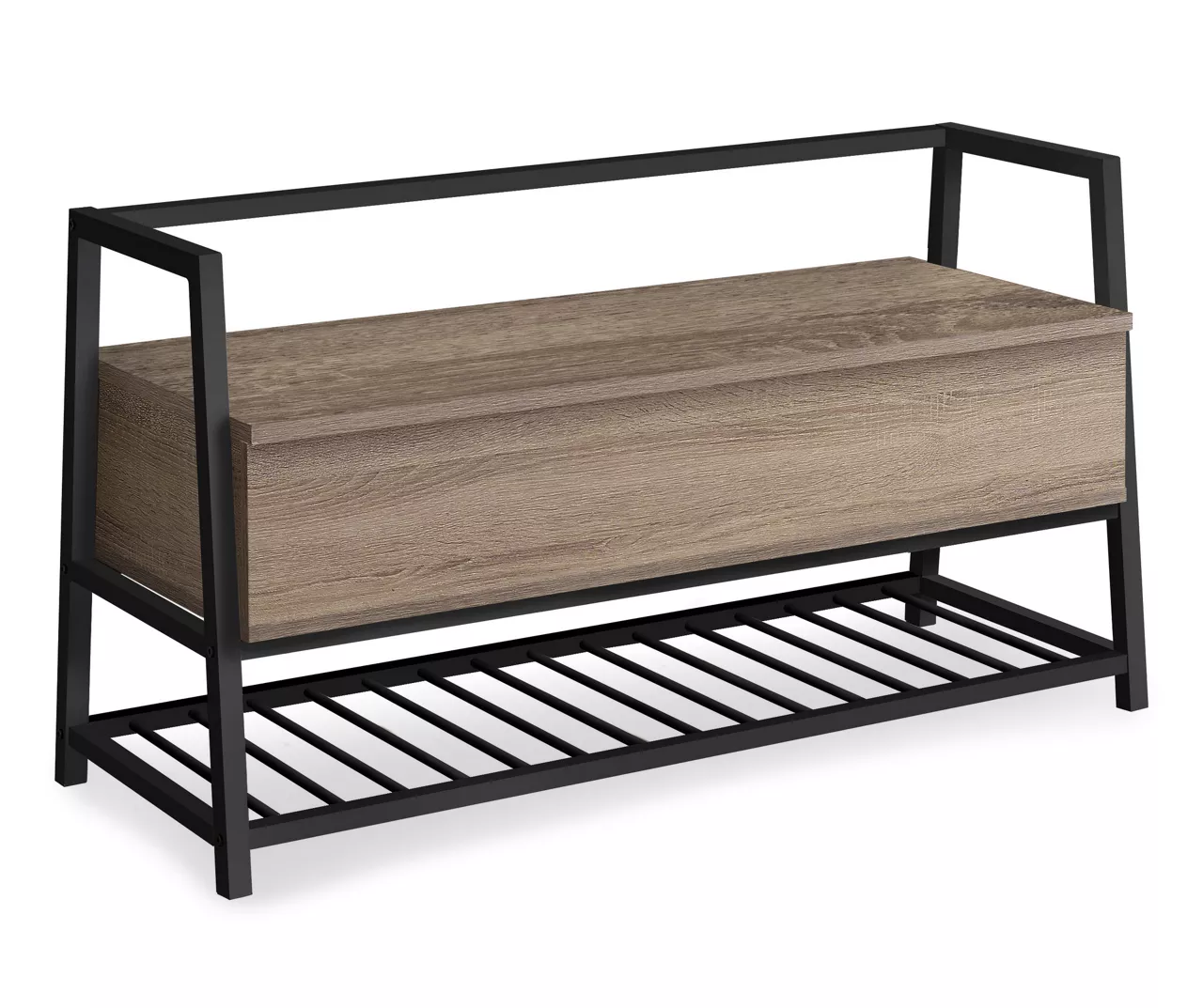 Dark Taupe Storage Bench 4 Dark Taupe Storage Bench - Image 2