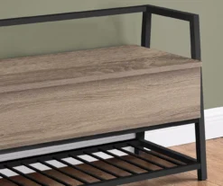 Dark Taupe Storage Bench 10 Dark Taupe Storage Bench -Furniture Specialty Shop 810512943 4