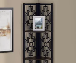 Monarch Geometric 4-Shelf Corner Bookcase -Furniture Specialty Shop 810512946 4